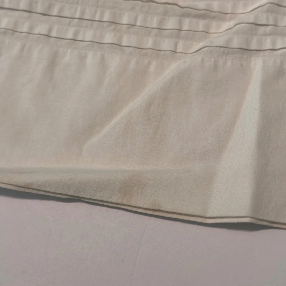 Small Pillow Shams Unfinished White Fair Eyelet Pintuck DIY Project Cottagecore
